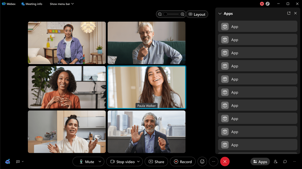 Webex embedded app collaboration