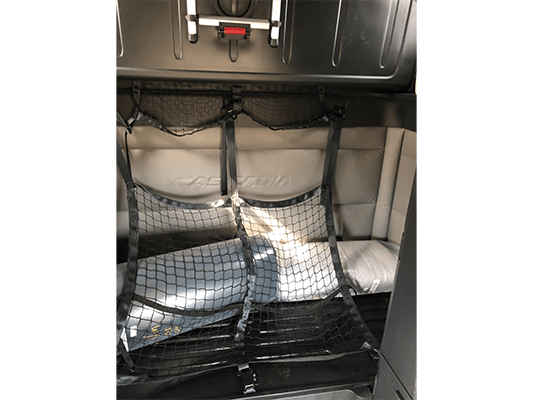 Freightliner Cascadia with lower bunk folded up