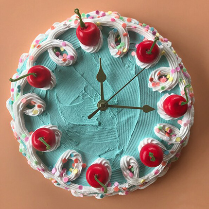 Decorated Cake clock