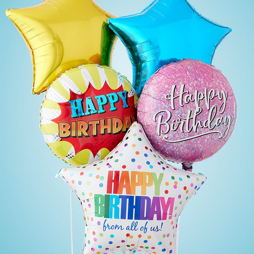 bouquet of Mylar balloons