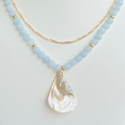 shell and beaded necklace