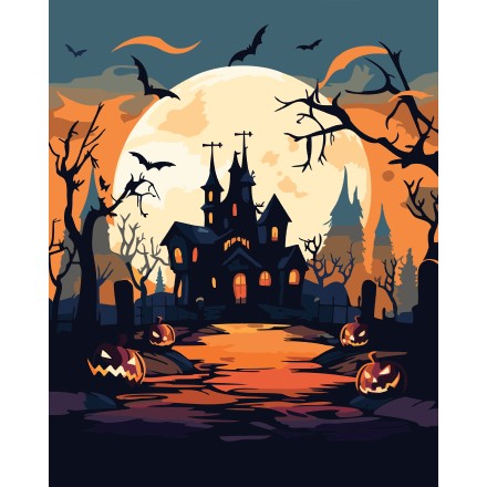 Halloween Paint by number