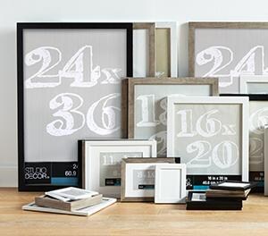 Multiple sizes of frames