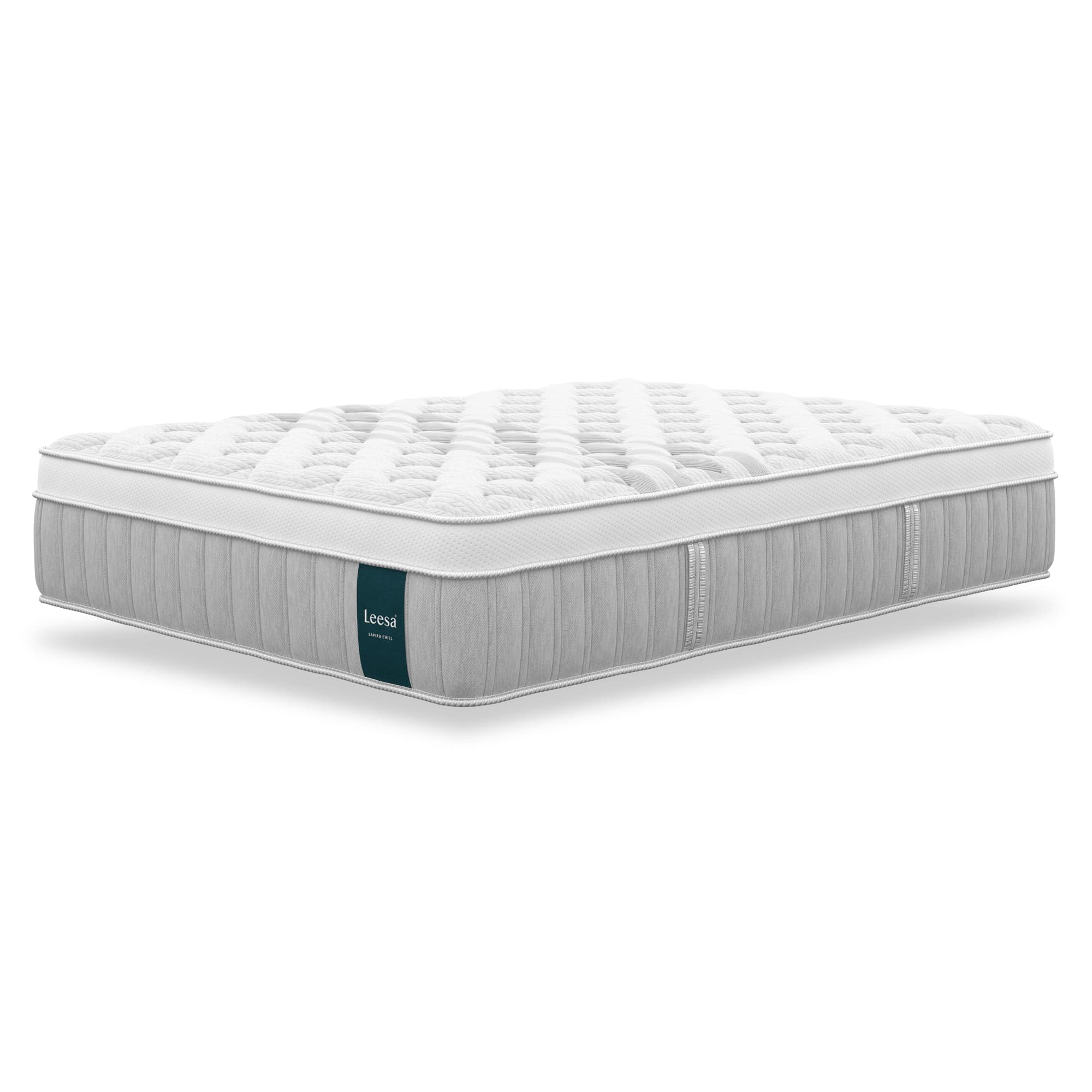 Leesa Sapira Chill Hybrid mattress on a white background
