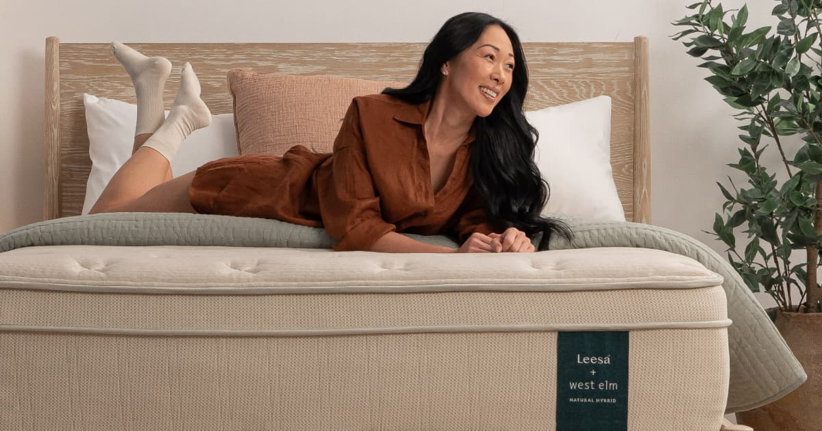 Leesa + West Elm Natural Hybrid Mattress Leesa