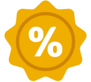 Don’t miss out on percent back offers!