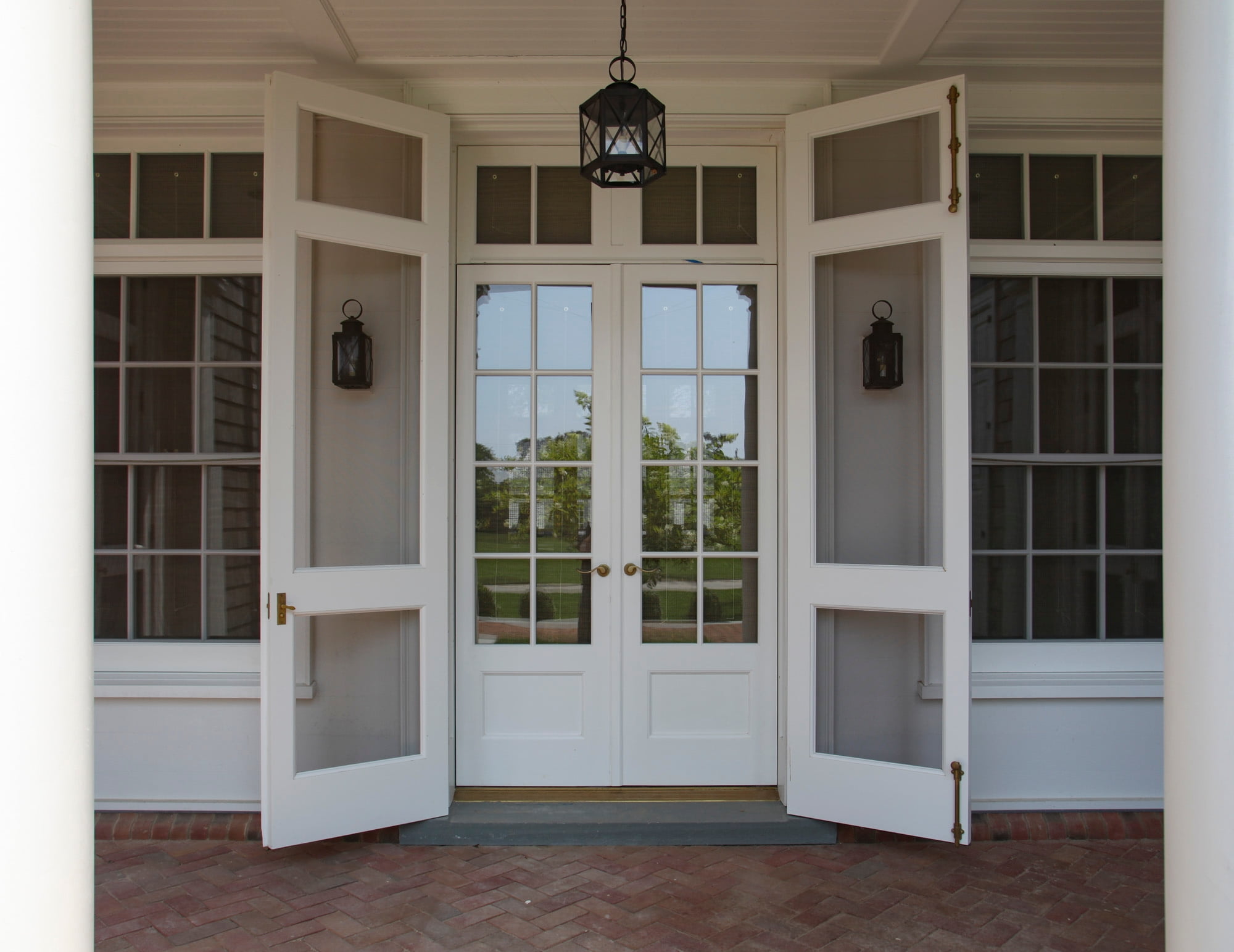 southampton home by fairfax & sammons custom french doors and screens