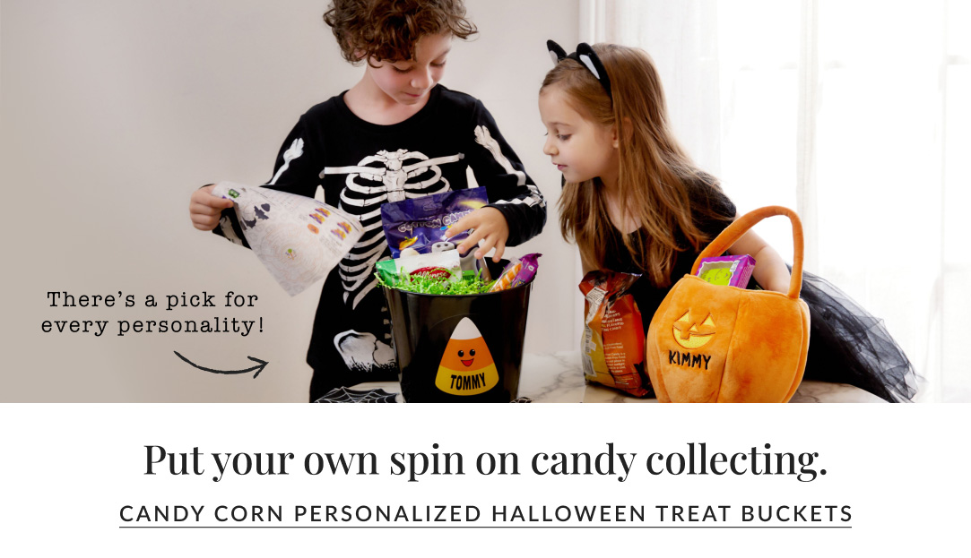 Personalized Halloween Treat Buckets