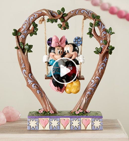 Mickey and Minnie Sweetheart Figurine