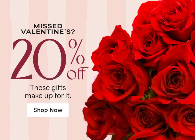 Click here for 20% off on Valentine's gifts!