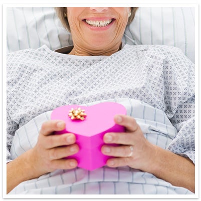 Well Wishes Women Holding Gift