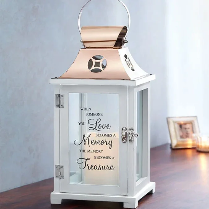 Faith & Fond Memories Sympathy Candle Basket