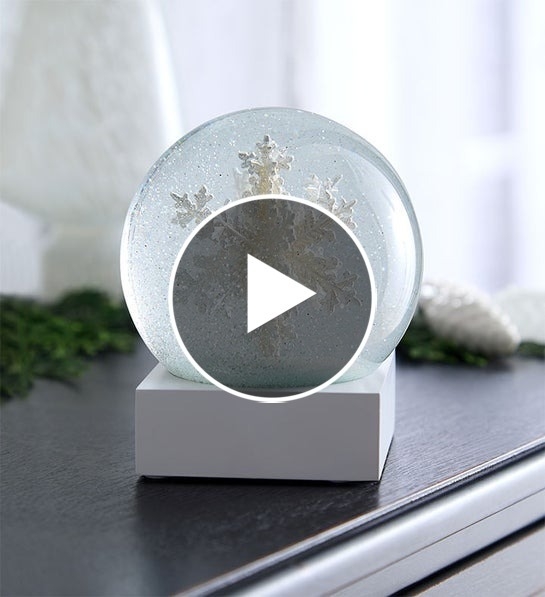 Snowflake globe sales