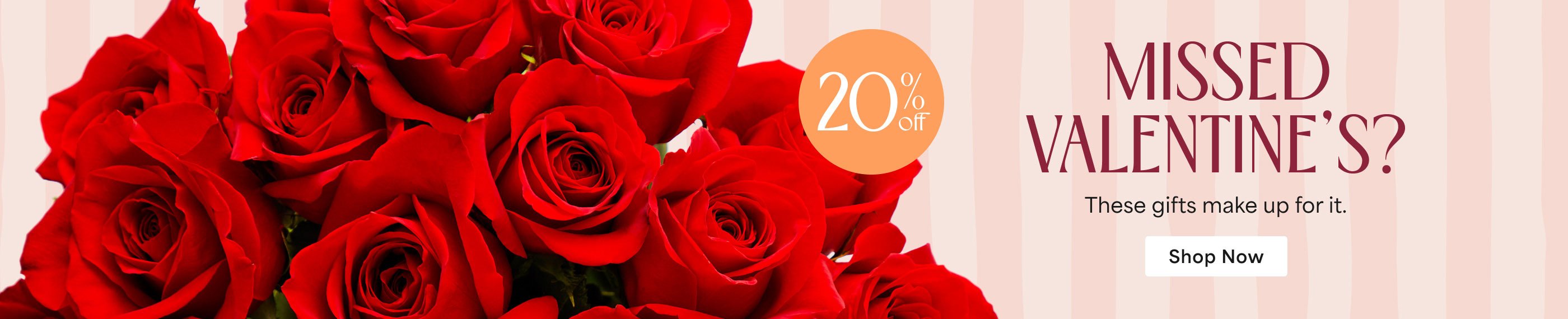 Click here for 20% off on Valentine's gifts!