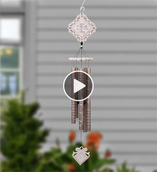 Angels arms wind chime