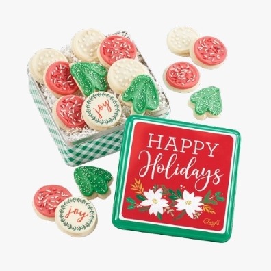 traditional cut out gift tin