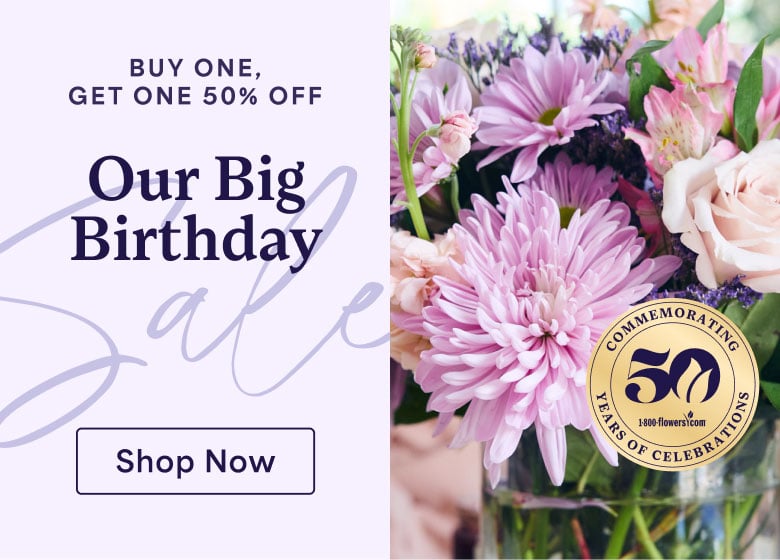 Buy One Get One 50% Off Flowers