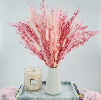 Pink Lady Everlasting Dried Bouquet with Vase
