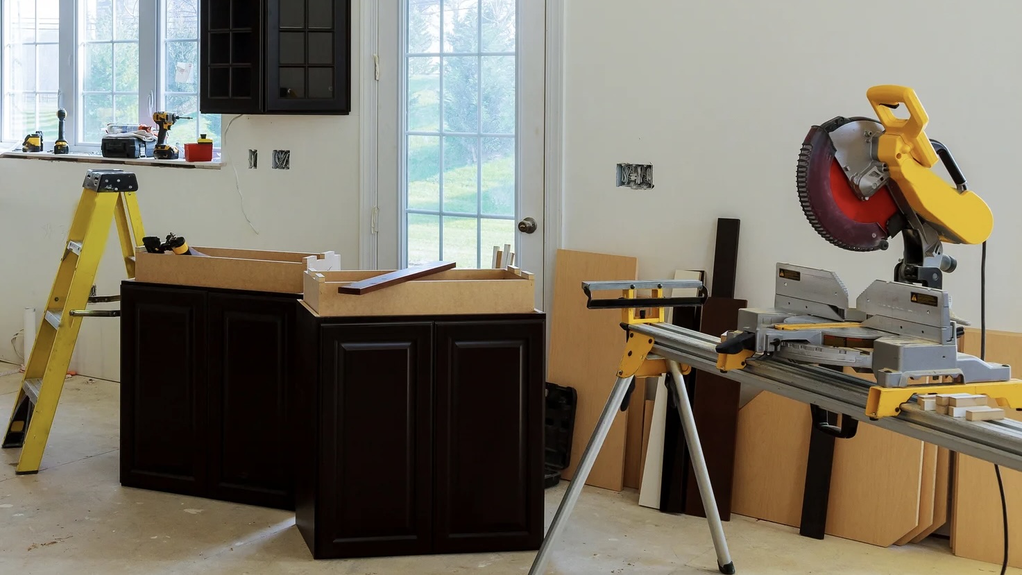 In progress home renovations