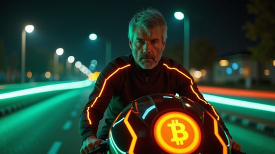 Portraits of Michael Saylor: Bitcoin Bike