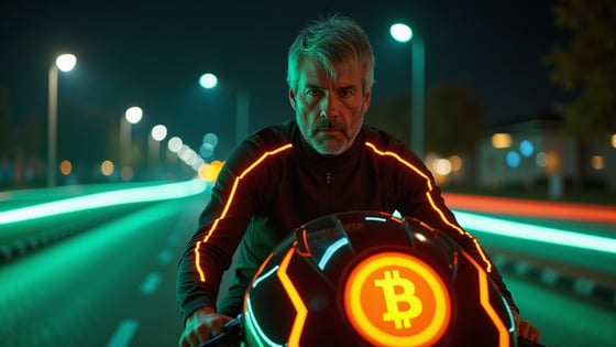 Portraits of Michael Saylor: Bitcoin Bike