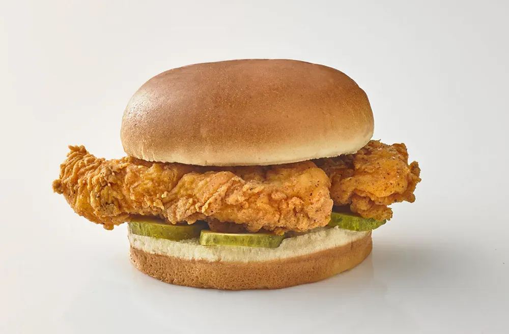 Classic Crispy Chicken Sandwich with pickles