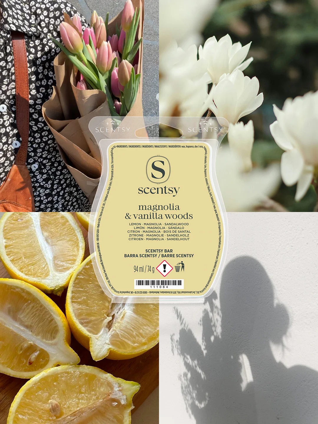 Magnolia & Vanilla Woods Scentsy Bar