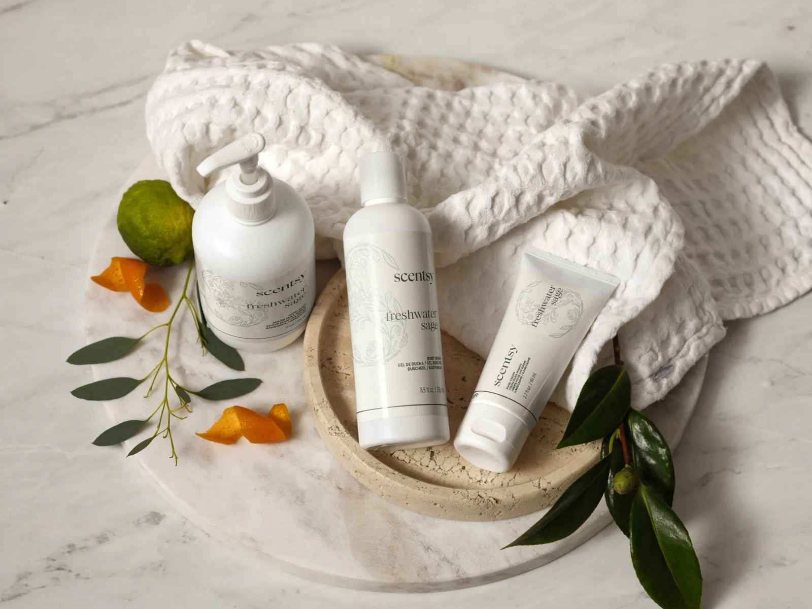 Scentsy Body products in Freshwater Sage fragrance