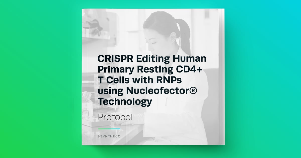 CRISPR Editing Human Primary Resting CD4+ T Cells with RNPs using ...