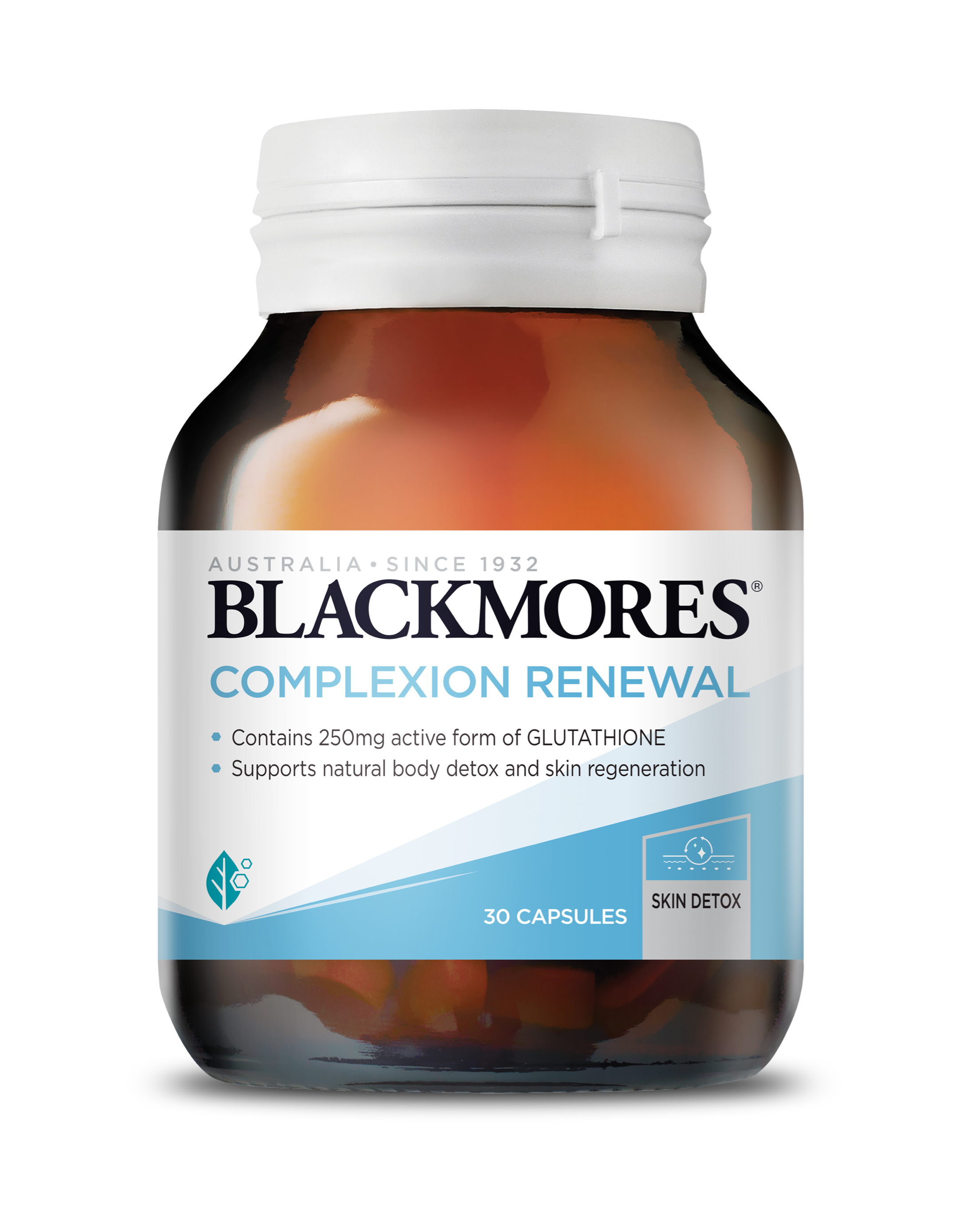 glutathione blackmores Complexion Renewal Capsules for Skin Health Choose Screw Cap Colour:Black ubiquinone Peptide Stacking 101: How