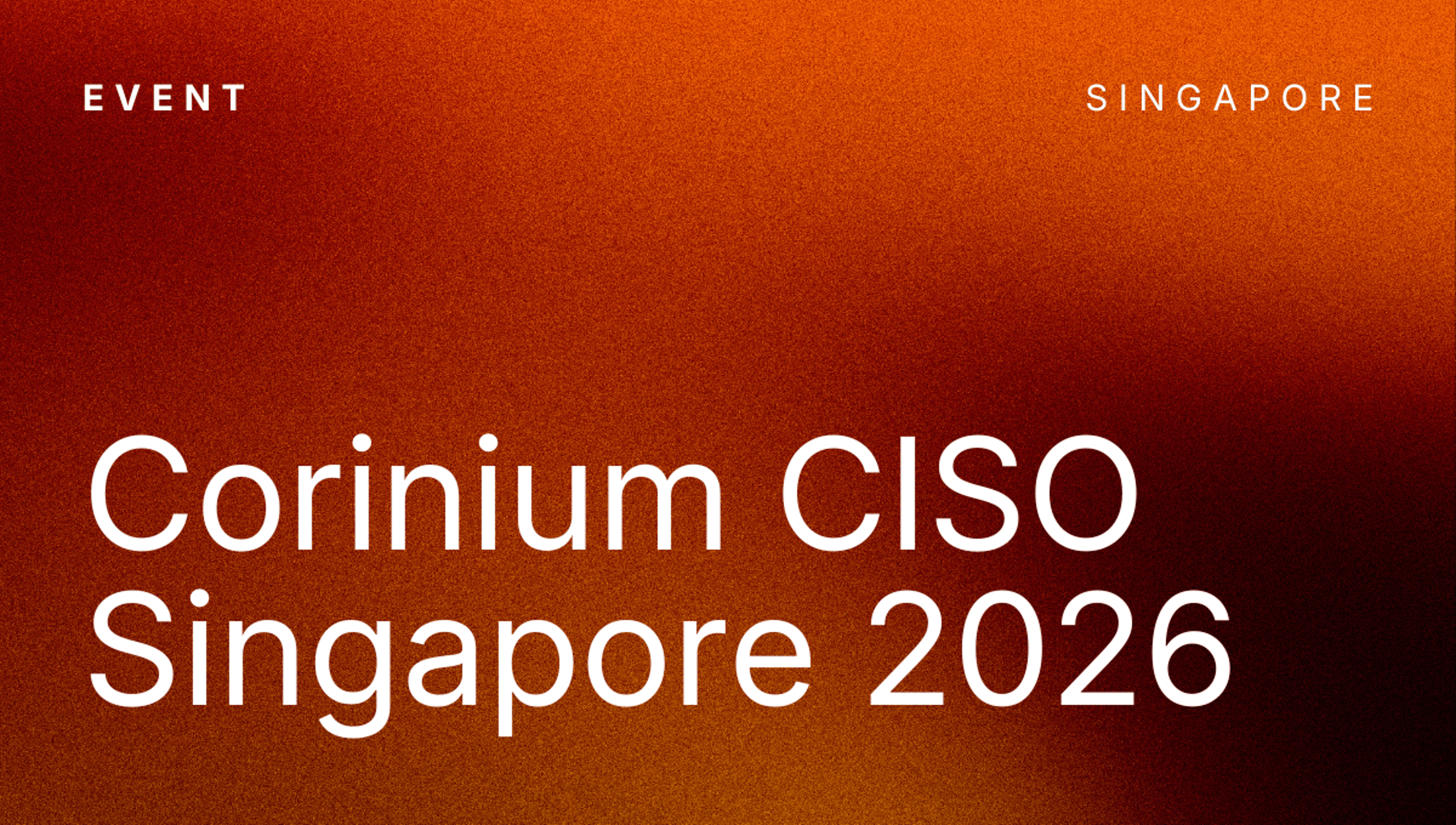 Corinium CISO Singapore