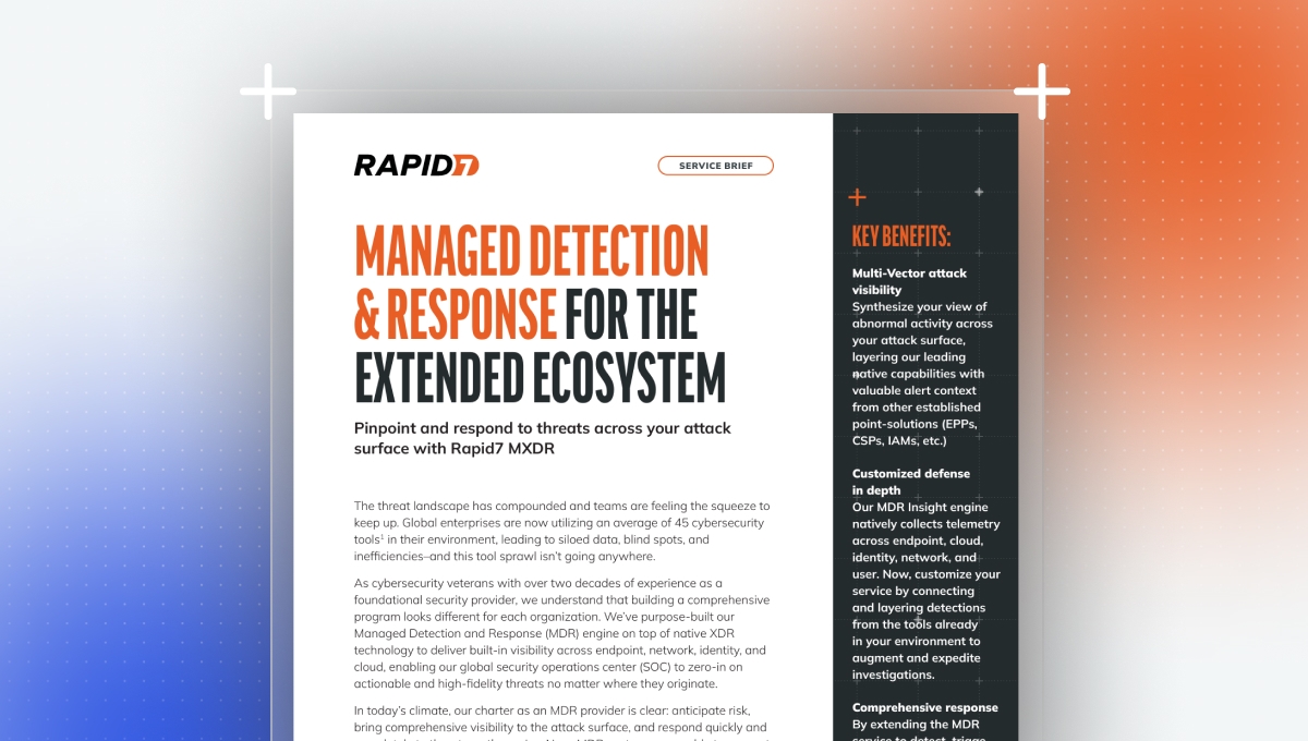 Managed XDR solution brief 