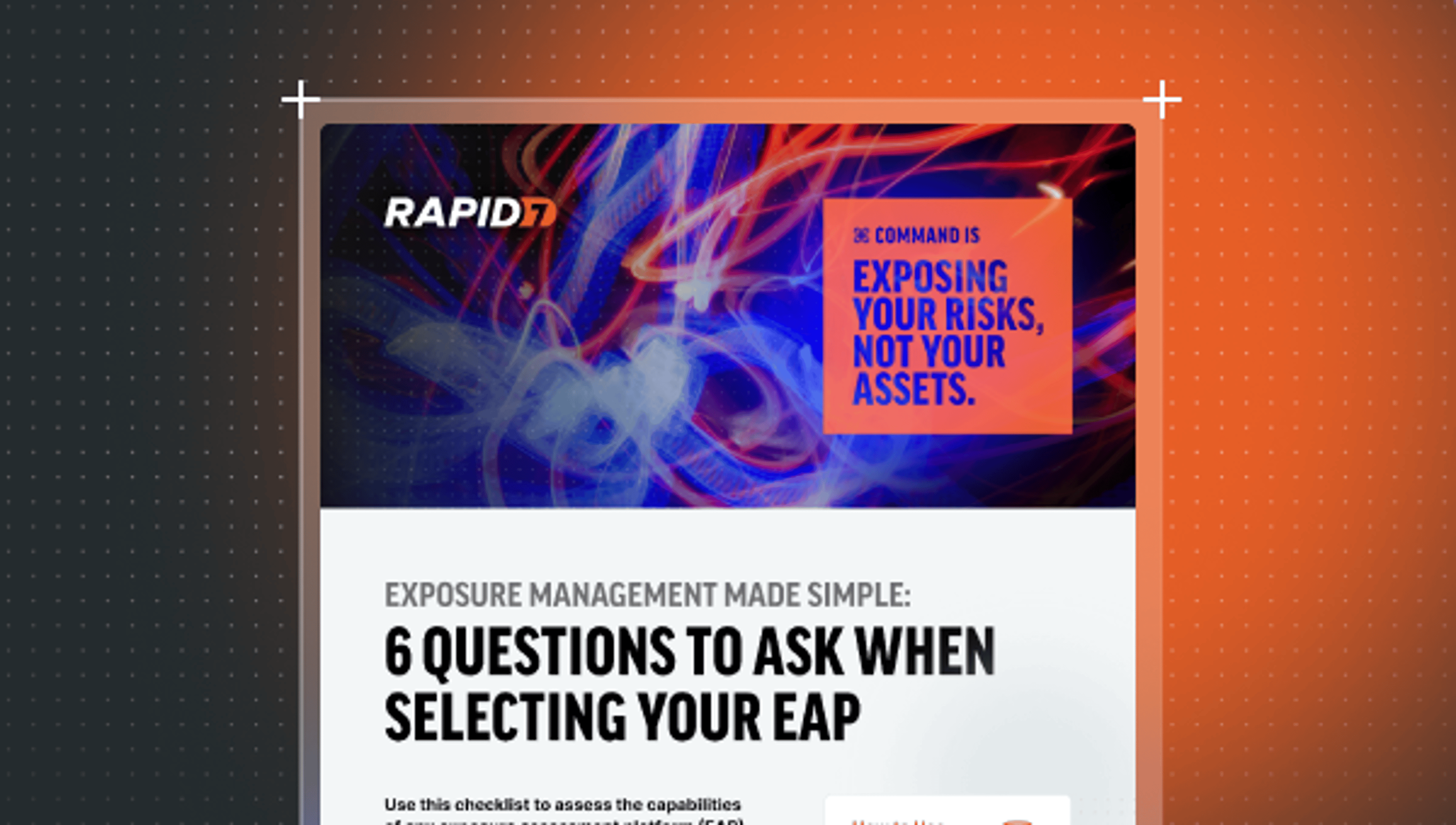 Exposure Management Checklist
