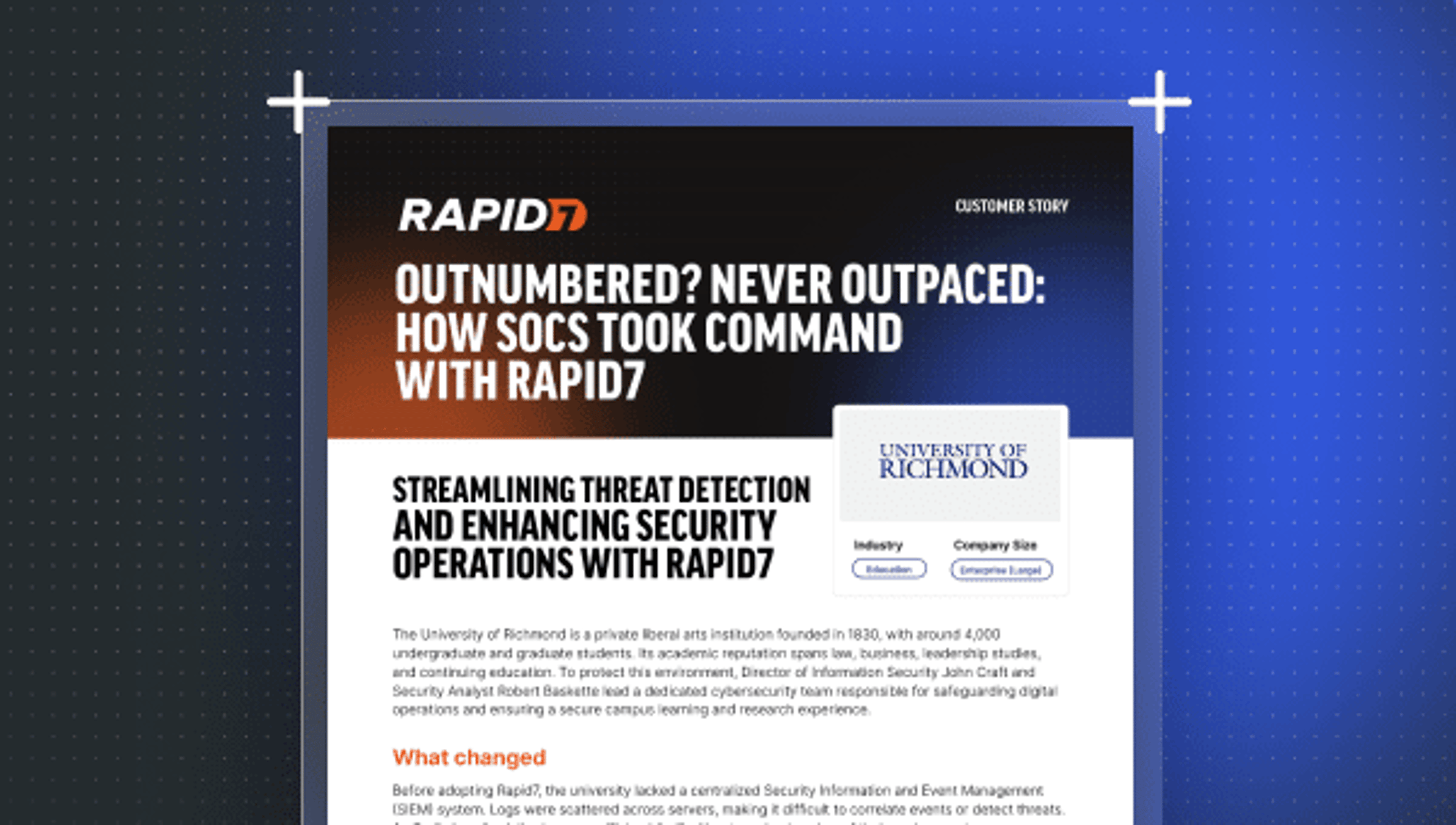 Streamlining threat detection and enhancing security operations with Rapid7