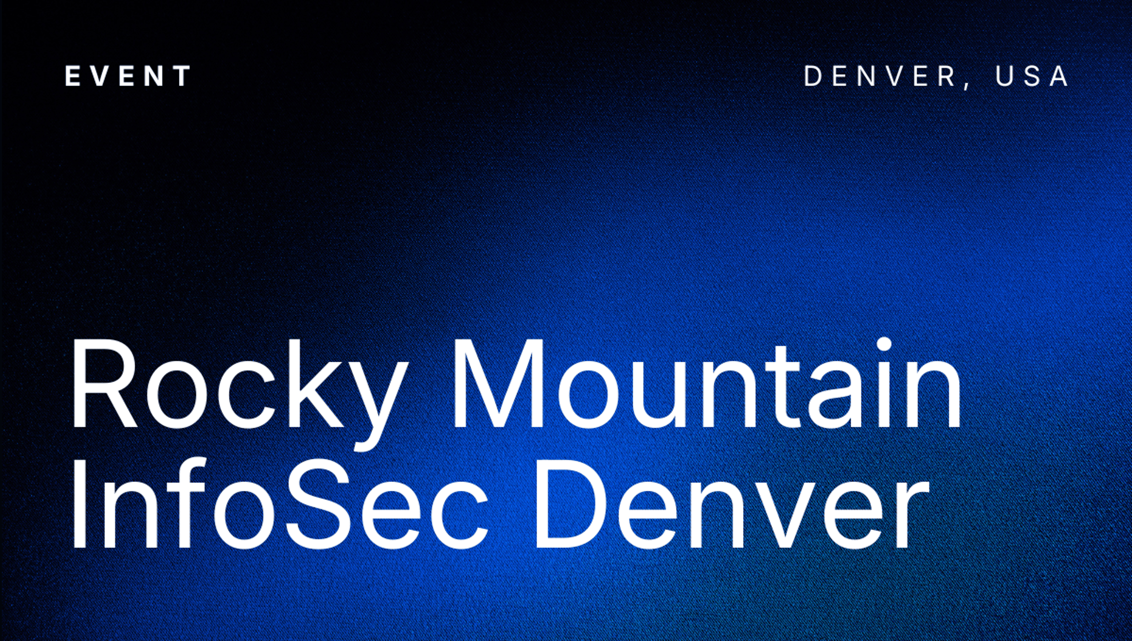 Rocky Mountain InfoSec Denver