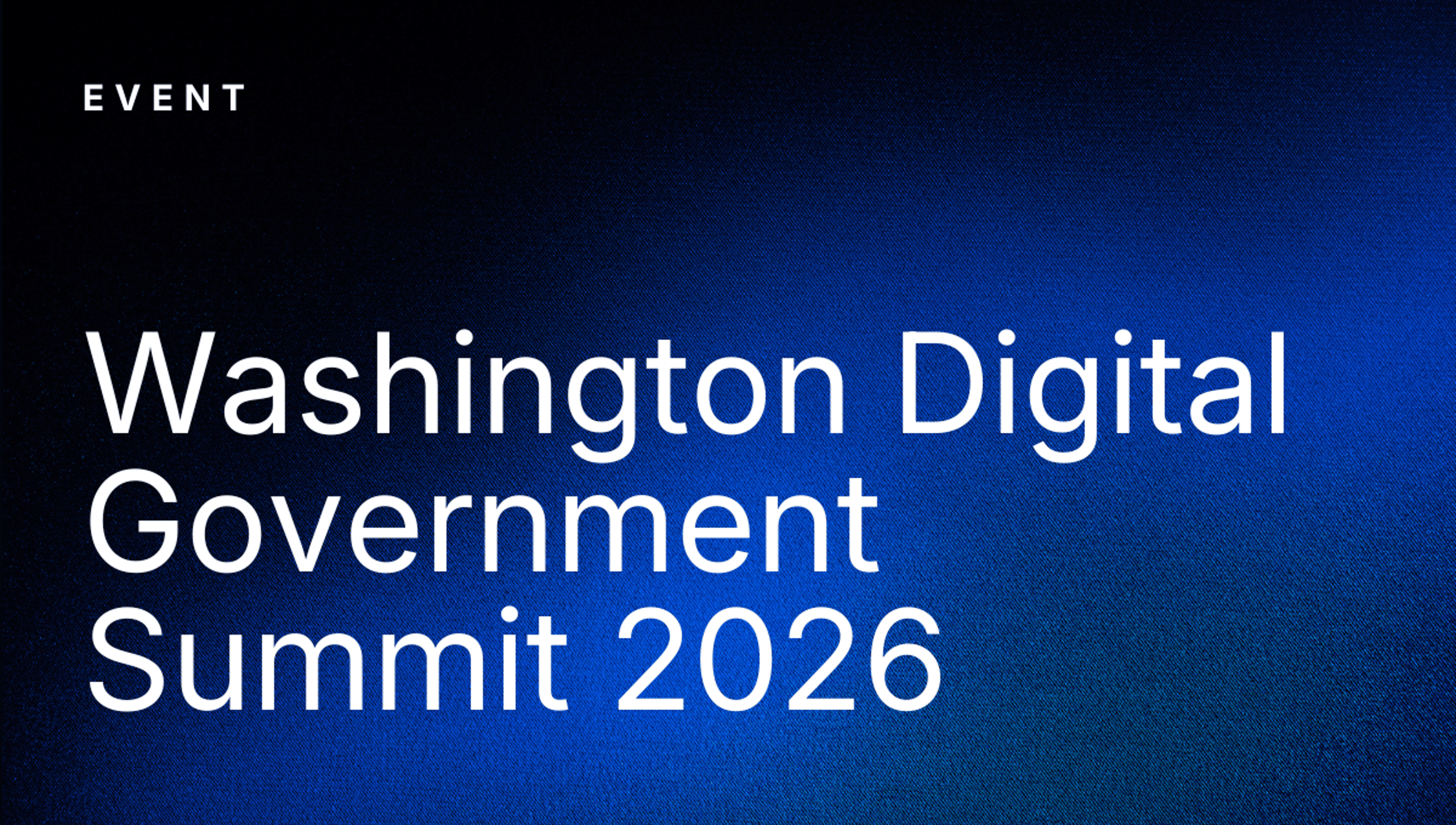 Washington Digital Government Summit 2026