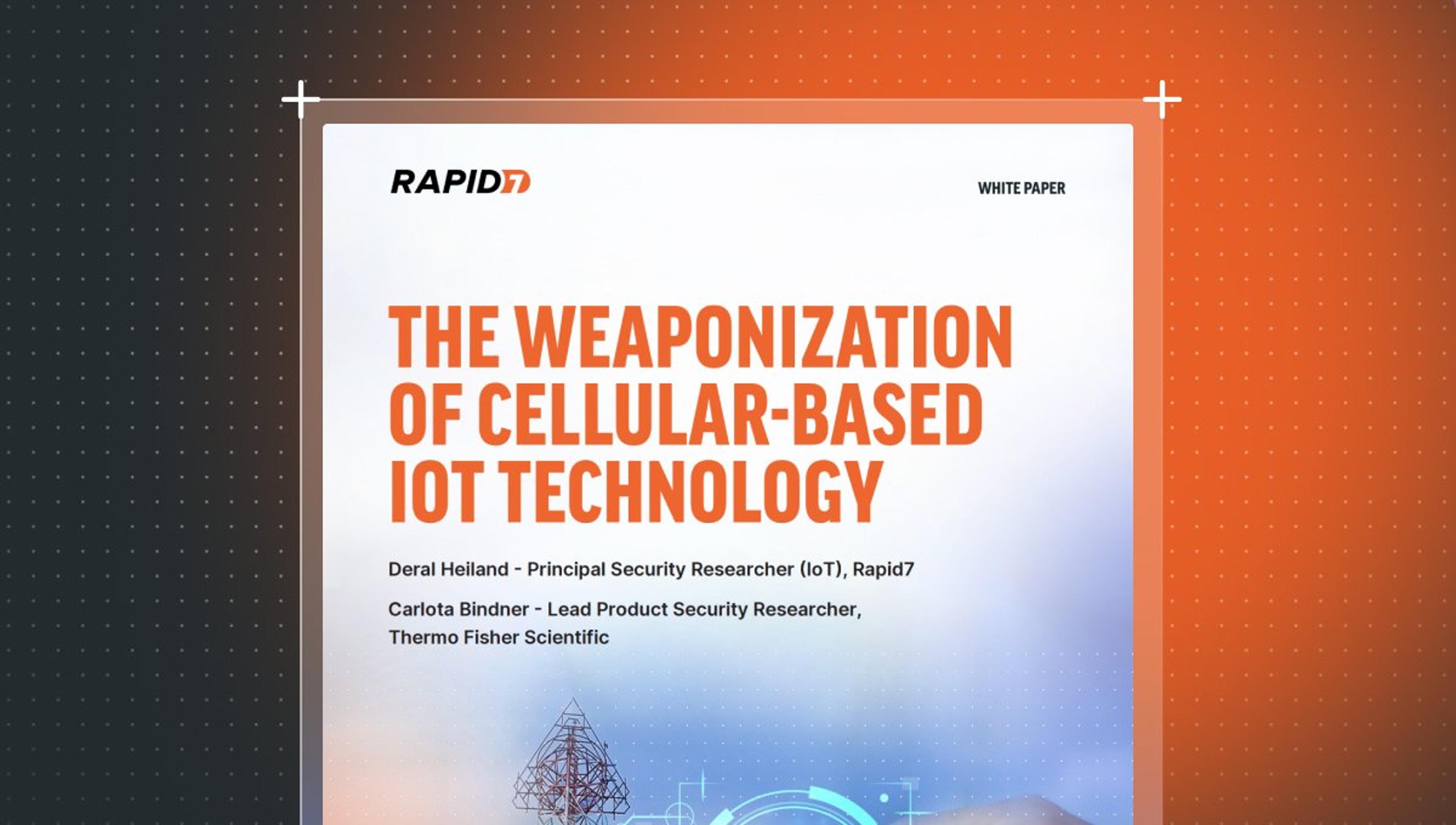 The weaponization of cellular based IoT technology