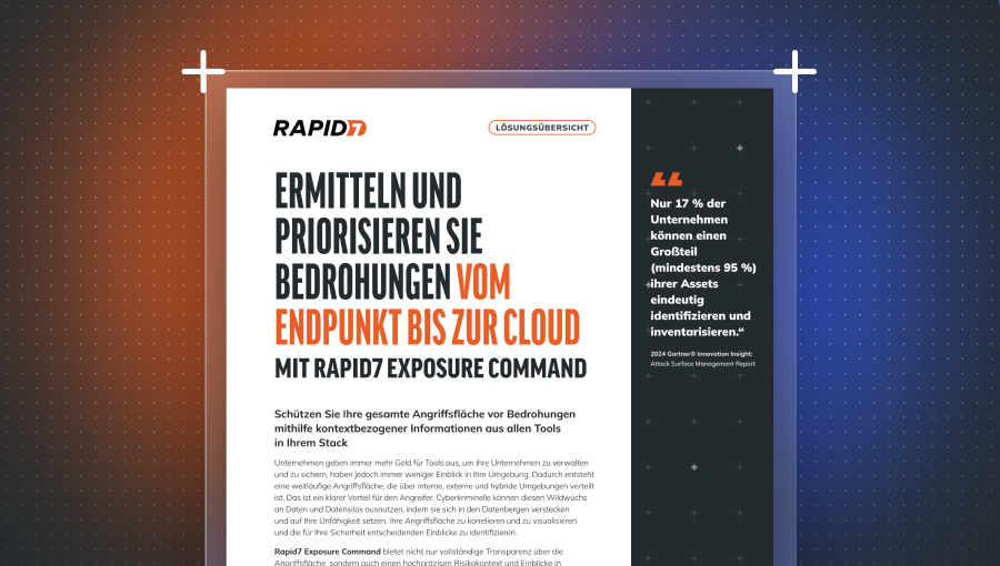 Exposure Command –Übersicht