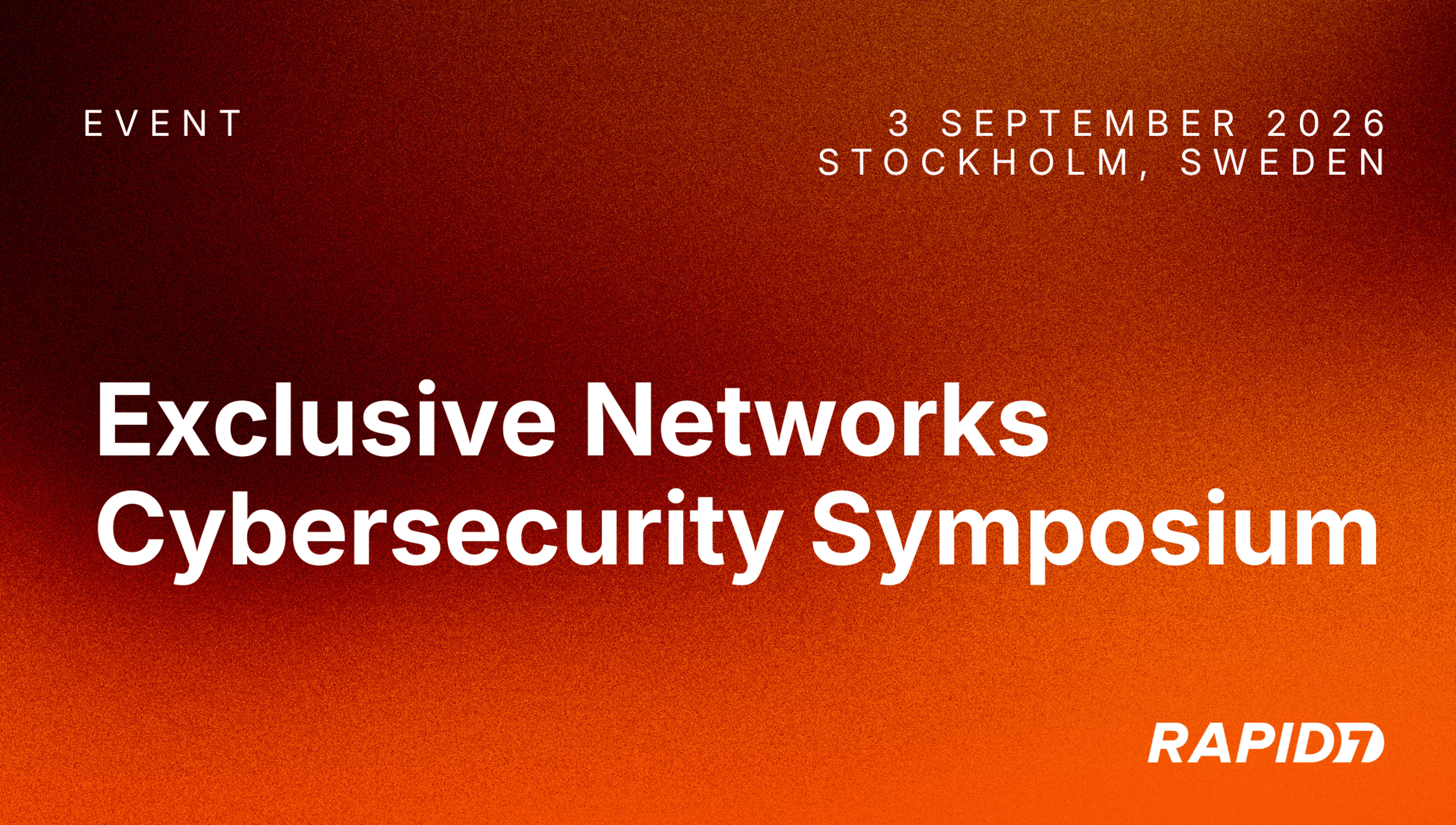 Exclusive Networks Sweden - Cybersecurity Symposium