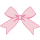 Pink bow icon