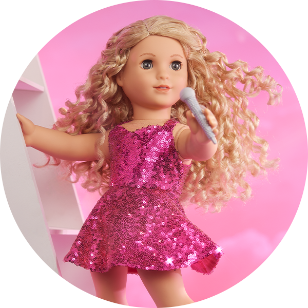 Doll in Megan Moroney stage outfit