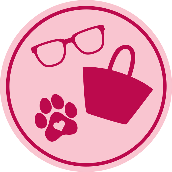 Silhouette image of American Girl doll accessories