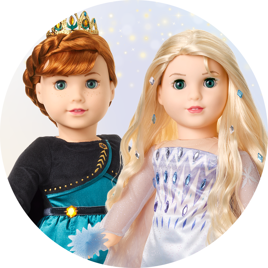 Anna and Elsa dolls