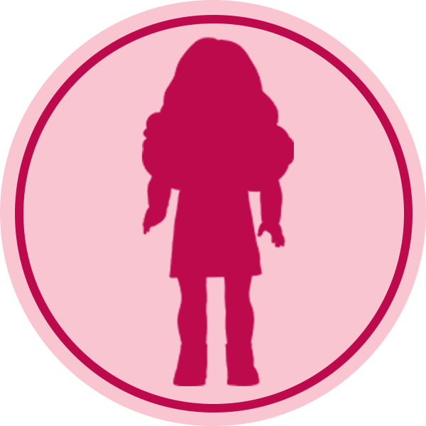 Silhouette image of doll