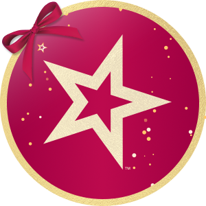 Silhouette image of gold star