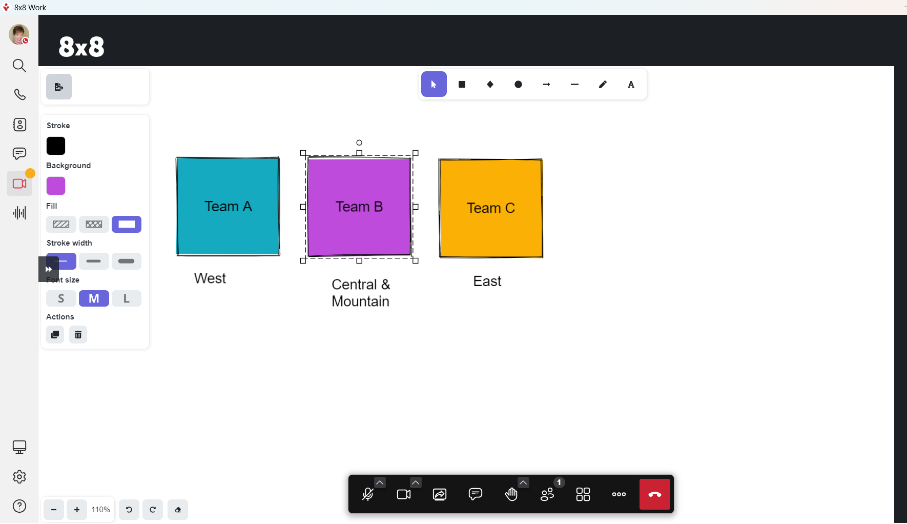 8x8 Meetings – Whiteboarding