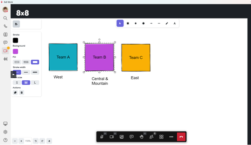 8x8 Meetings – Whiteboarding