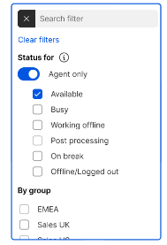 Screenshot: Merge directory of 8x8 Contact Center and 8x8 Work Users within Agent Workspace