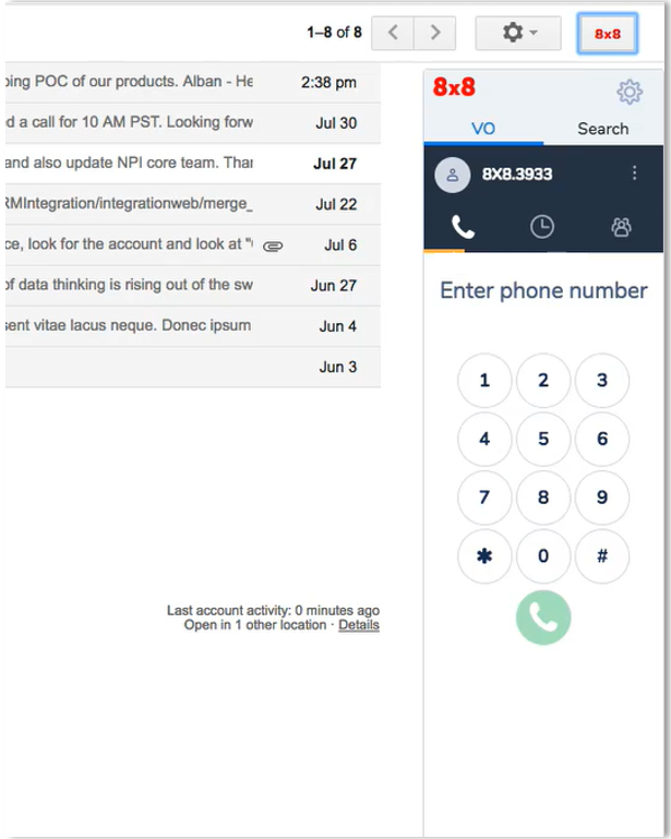 8x8 and G-Suite Integration