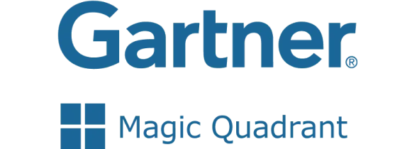 Gartner Magic Quadrant logo, featuring 8x8’s leadership recognition